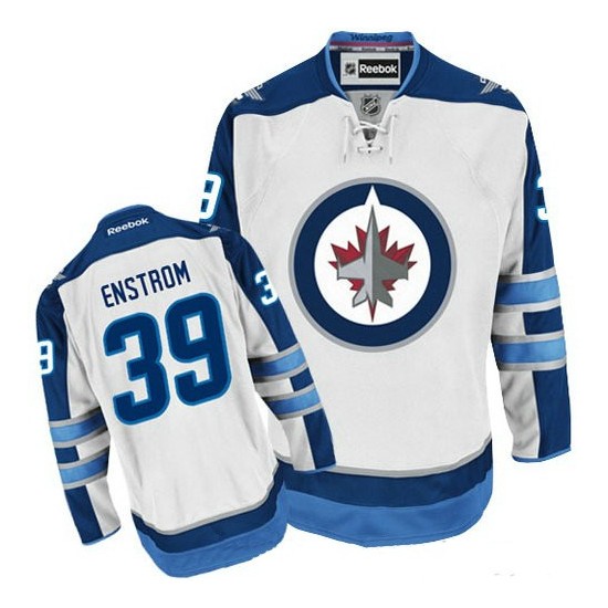 Toby Enstrom Winnipeg Jets Reebok Premier White Away Jersey On Sale