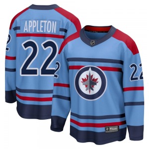 Youth Mason Appleton Winnipeg Jets Fanatics Branded Breakaway Light Blue Anniversary Jersey