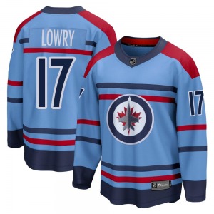 Youth Adam Lowry Winnipeg Jets Fanatics Branded Breakaway Light Blue Anniversary Jersey