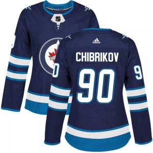 Women's Nikita Chibrikov Winnipeg Jets Adidas Authentic Navy Home Jersey