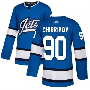 Nikita Chibrikov Winnipeg Jets Adidas Authentic Blue Alternate Jersey