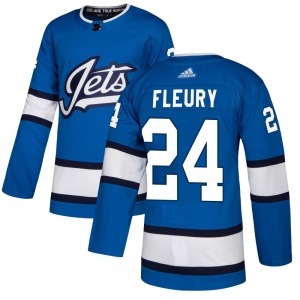 Haydn Fleury Winnipeg Jets Adidas Authentic Blue Alternate Jersey