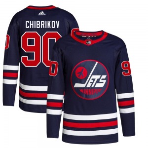 Youth Nikita Chibrikov Winnipeg Jets Adidas Authentic Navy 2021/22 Alternate Primegreen Pro Jersey