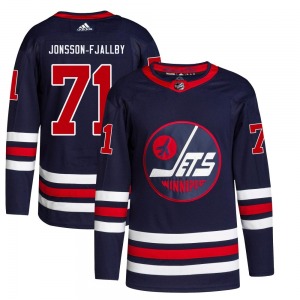 Youth Axel Jonsson-Fjallby Winnipeg Jets Adidas Authentic Navy 2021/22 Alternate Primegreen Pro Jersey