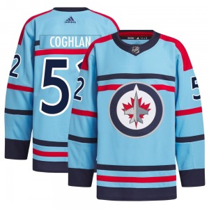 Dylan Coghlan Winnipeg Jets Adidas Authentic Light Blue Anniversary Primegreen Jersey