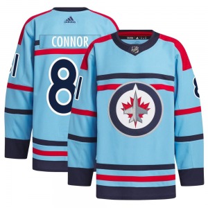 Kyle Connor Winnipeg Jets Adidas Authentic Light Blue Anniversary Primegreen Jersey