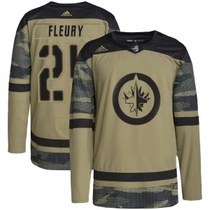 Haydn Fleury Winnipeg Jets Adidas Authentic Camo Military Appreciation Practice Jersey