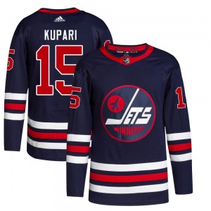 Rasmus Kupari Winnipeg Jets Adidas Authentic Navy 2021/22 Alternate Primegreen Pro Jersey