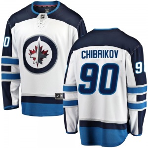 Youth Nikita Chibrikov Winnipeg Jets Fanatics Branded Breakaway White Away Jersey