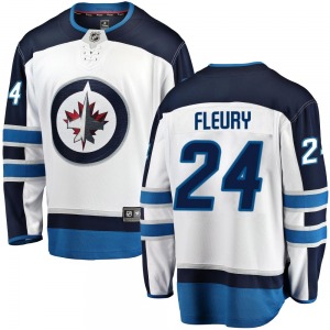 Youth Haydn Fleury Winnipeg Jets Fanatics Branded Breakaway White Away Jersey