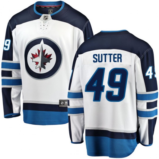 Youth Brody Sutter Winnipeg Jets Fanatics Branded Breakaway White Away ...