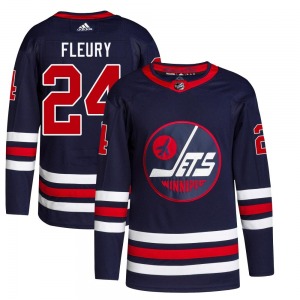 Haydn Fleury Winnipeg Jets Adidas Authentic Navy 2021/22 Alternate Primegreen Pro Jersey