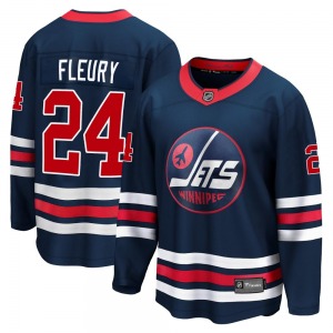 Haydn Fleury Winnipeg Jets Fanatics Branded Premier Navy 2021/22 Alternate Breakaway Player Jersey