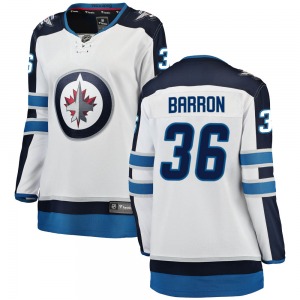 Women's Morgan Barron Winnipeg Jets Fanatics Branded Breakaway White Away Jersey