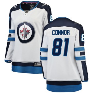 Women's Kyle Connor Winnipeg Jets Fanatics Branded Breakaway White Away Jersey