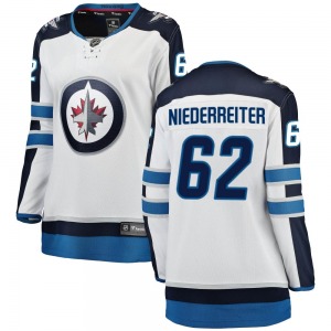 Women's Nino Niederreiter Winnipeg Jets Fanatics Branded Breakaway White Away Jersey