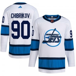 Youth Nikita Chibrikov Winnipeg Jets Adidas Authentic White Reverse Retro 2.0 Jersey