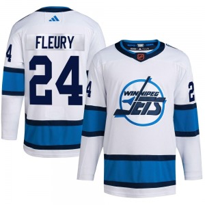 Youth Haydn Fleury Winnipeg Jets Adidas Authentic White Reverse Retro 2.0 Jersey