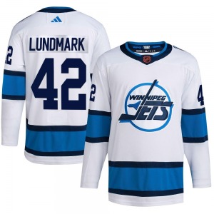 Youth Simon Lundmark Winnipeg Jets Adidas Authentic White Reverse Retro 2.0 Jersey