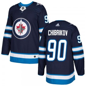 Nikita Chibrikov Winnipeg Jets Adidas Authentic Navy Home Jersey