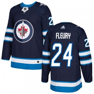 Haydn Fleury Winnipeg Jets Adidas Authentic Navy Home Jersey