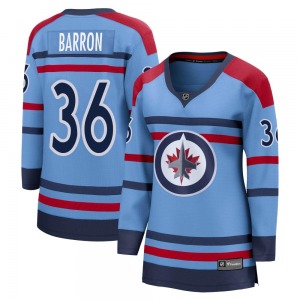 Women's Morgan Barron Winnipeg Jets Fanatics Branded Breakaway Light Blue Anniversary Jersey