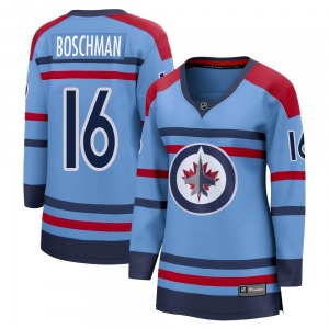 Women's Laurie Boschman Winnipeg Jets Fanatics Branded Breakaway Light Blue Anniversary Jersey