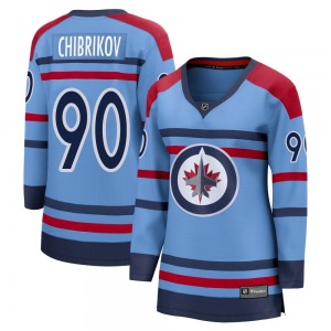 Women's Nikita Chibrikov Winnipeg Jets Fanatics Branded Breakaway Light Blue Anniversary Jersey