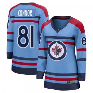 Women's Kyle Connor Winnipeg Jets Fanatics Branded Breakaway Light Blue Anniversary Jersey