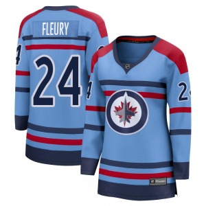 Women's Haydn Fleury Winnipeg Jets Fanatics Branded Breakaway Light Blue Anniversary Jersey