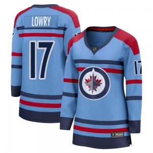 Women's Adam Lowry Winnipeg Jets Fanatics Branded Breakaway Light Blue Anniversary Jersey