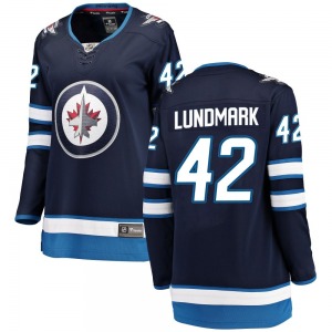 Women's Simon Lundmark Winnipeg Jets Fanatics Branded Breakaway Blue Home Jersey