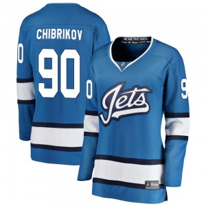 Women's Nikita Chibrikov Winnipeg Jets Fanatics Branded Breakaway Blue Alternate Jersey