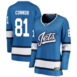 Women's Kyle Connor Winnipeg Jets Fanatics Branded Breakaway Blue Alternate Jersey