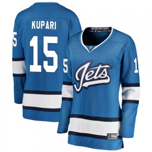 Women's Rasmus Kupari Winnipeg Jets Fanatics Branded Breakaway Blue Alternate Jersey