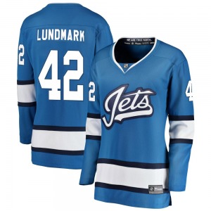 Women's Simon Lundmark Winnipeg Jets Fanatics Branded Breakaway Blue Alternate Jersey