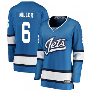 Women's Colin Miller Winnipeg Jets Fanatics Branded Breakaway Blue Alternate Jersey