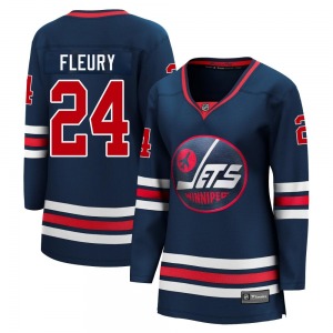 Women's Haydn Fleury Winnipeg Jets Fanatics Branded Premier Navy 2021/22 Alternate Breakaway Player Jersey